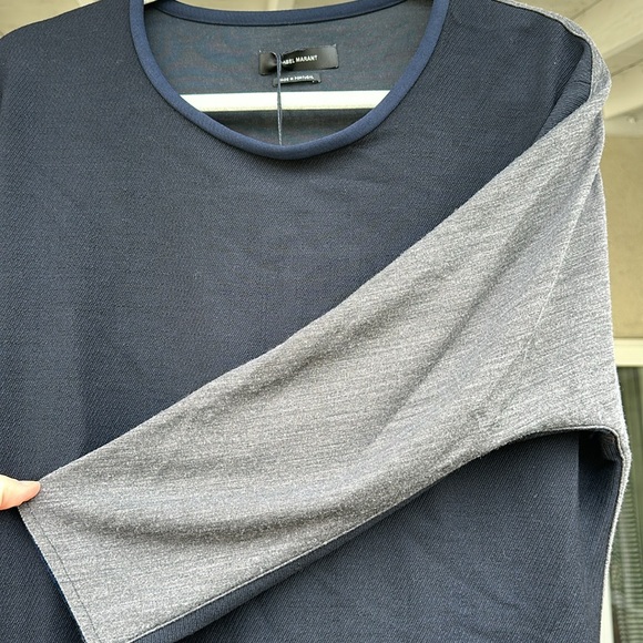 Isabel Marant two tone wool blend maxi dress - Picture 3 of 9